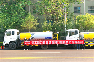 徐工天然氣灑水車(chē)批量交付,為綠色邯鄲在添彩！