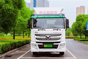 面對新能源汽車“換電”風暴的來襲，徐工多款產品亮相