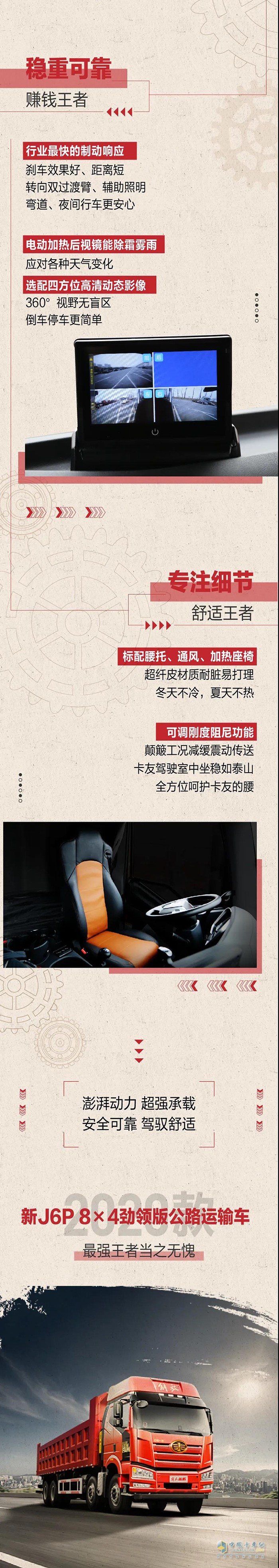 如果自卸車有段位，2020款新J6P 8×4勁領(lǐng)版公路運輸車，堪稱最強王者!