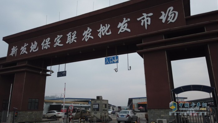 王雄偉幾乎每天都要到新發(fā)地保定聯(lián)農(nóng)批發(fā)市場進貨