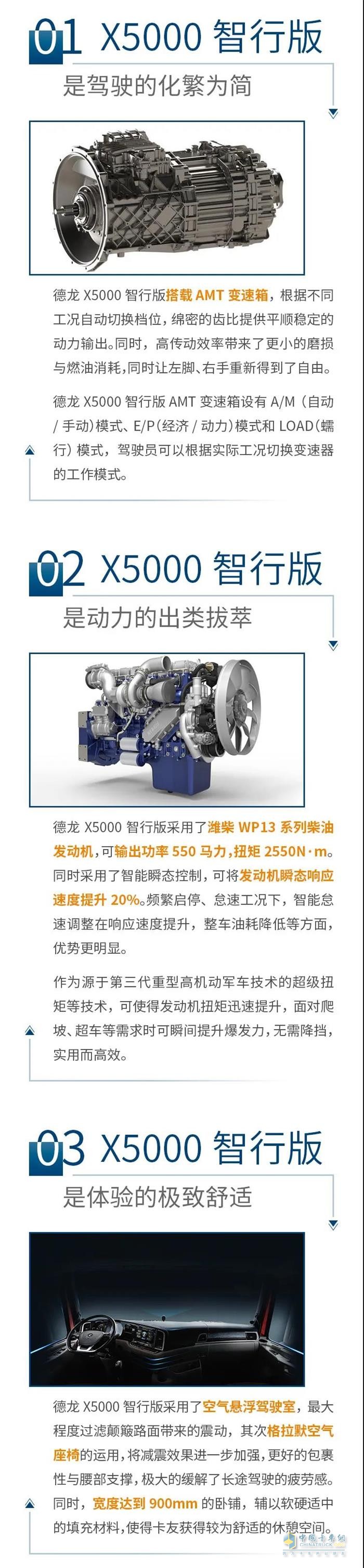 德龍X5000智行版，為駕駛強(qiáng)度做減法