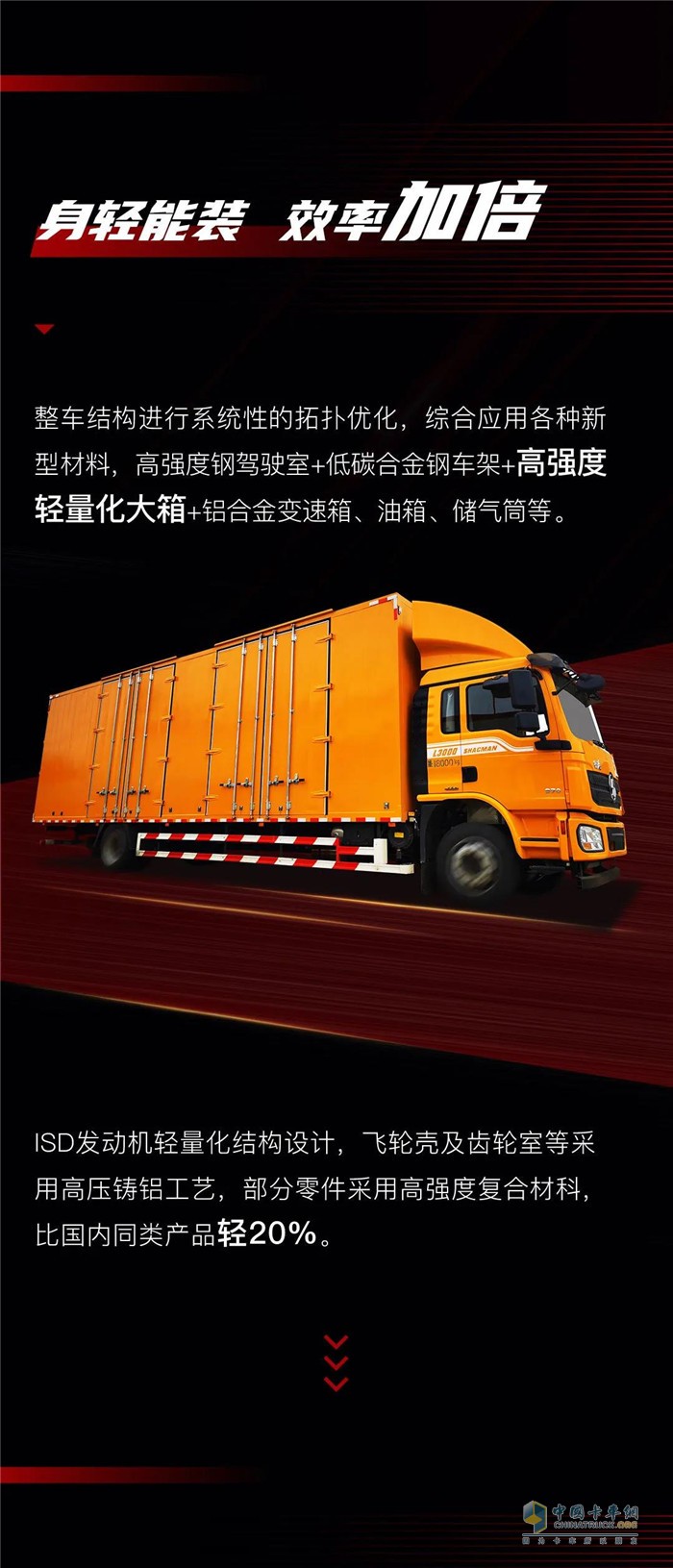 陜汽康明斯L3000載貨車(chē)|高顏值 大“肚” 量 C位出道！