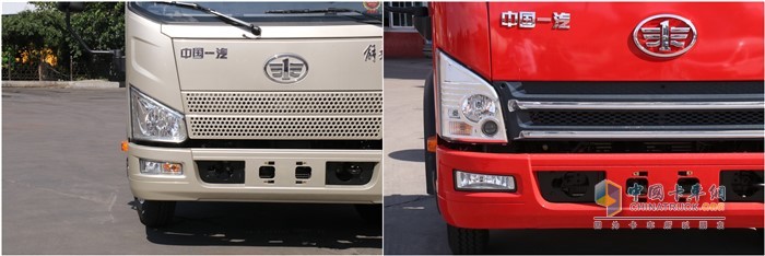 解放J6F與解放虎VH大燈對比