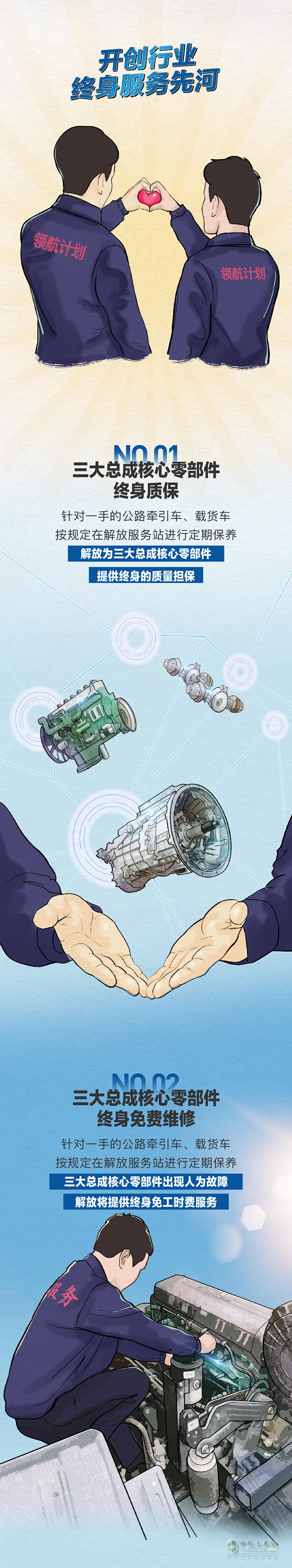 　終身質(zhì)保、終身免費(fèi)維修、終身免費(fèi)送機(jī)油濾芯!“感動(dòng)服務(wù)”領(lǐng)航計(jì)劃來了!