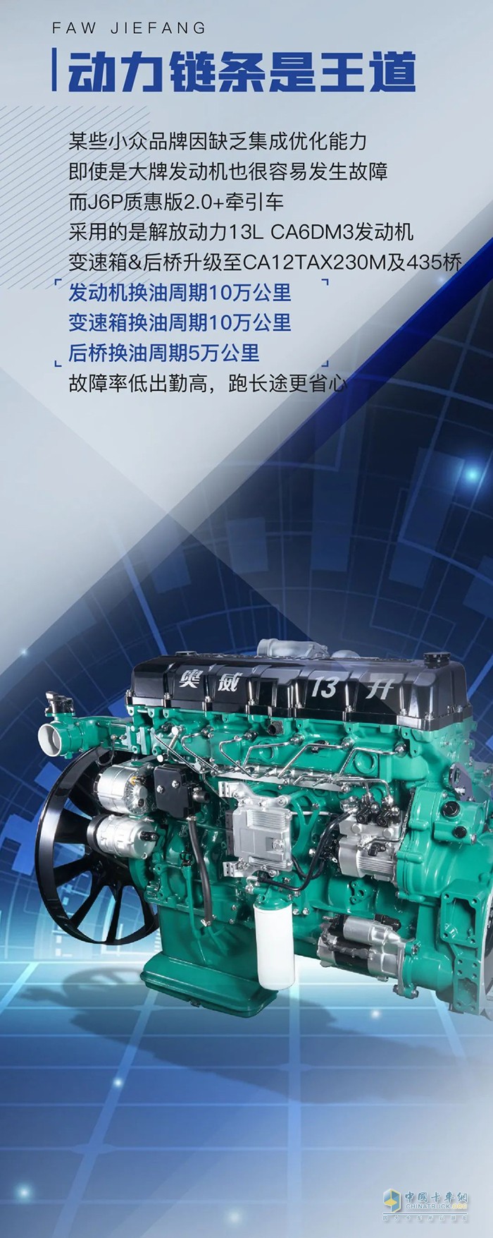J6P 500馬力質(zhì)惠版2.0+牽引車！可靠卡車就長(zhǎng)這樣！