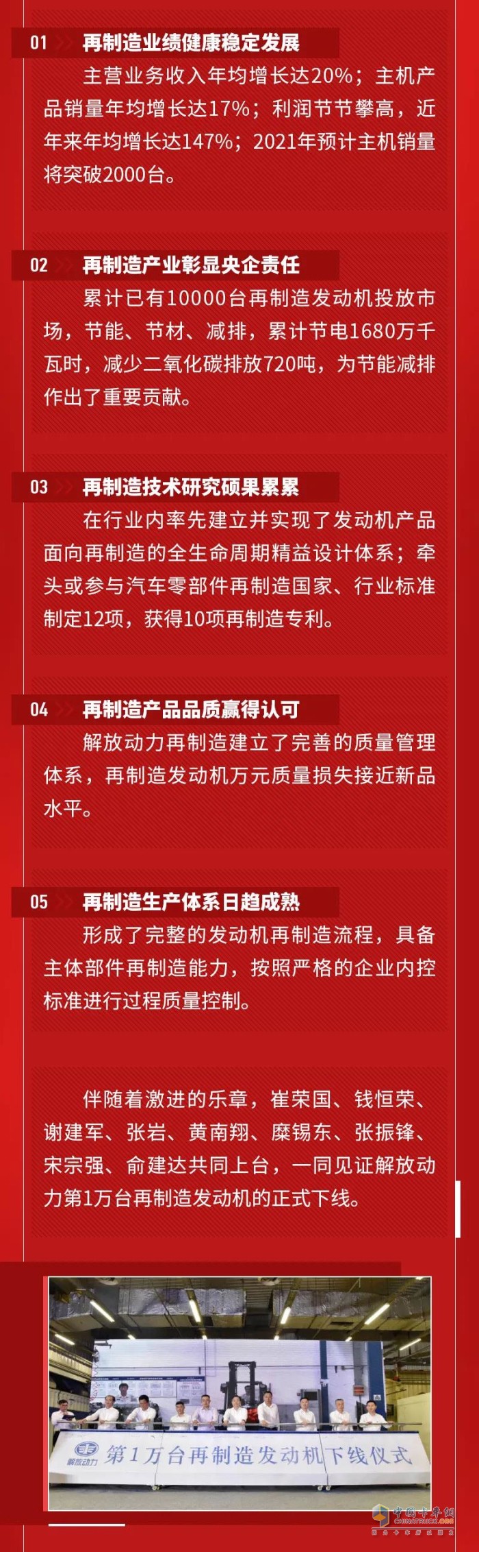 解放動(dòng)力 再制造發(fā)動(dòng)機(jī) 零部件
