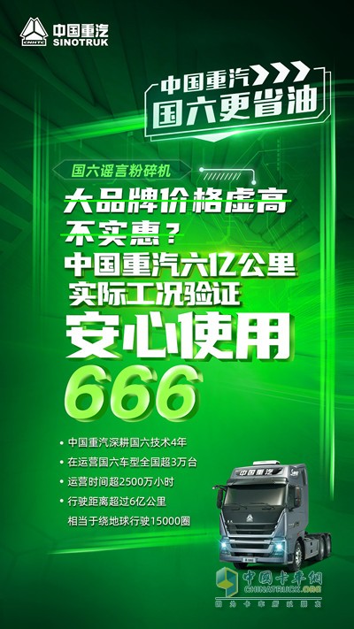 中國重汽深耕國六技術(shù)4年