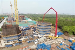 66小時(shí)連續(xù)澆筑13000方混凝土！三一助力常泰長江大橋建設(shè)