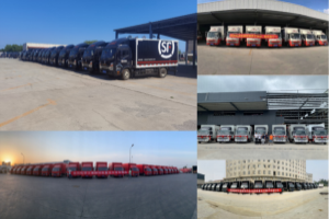 助力快遞龍頭企業(yè)迎戰(zhàn)“雙十一”！江淮帥鈴200臺快遞車全部交付