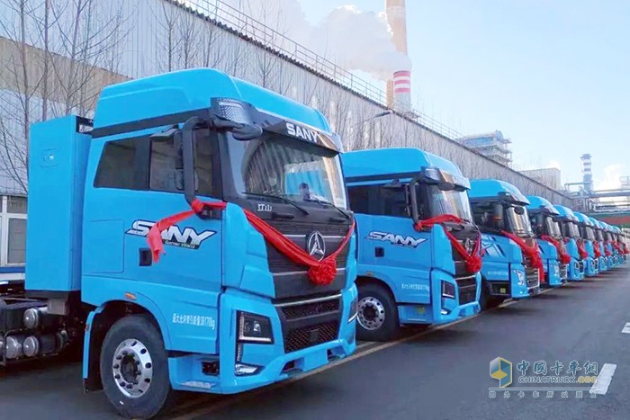 三一重卡 EV550電動(dòng)重卡 新天鋼集團(tuán) 聯(lián)合特鋼公司