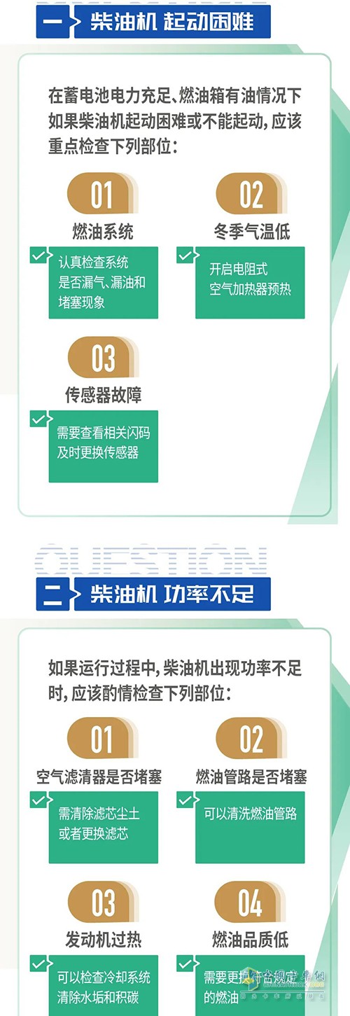 解放卡車 國六柴油機 常見故障 排除技巧