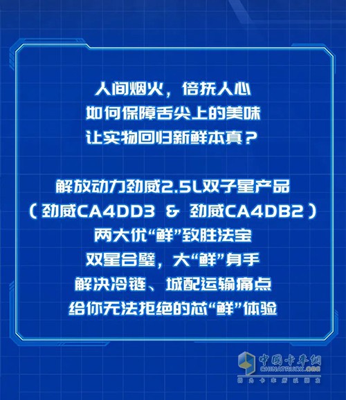 解放動力 冷鏈城配 勁威2.5L雙子星。