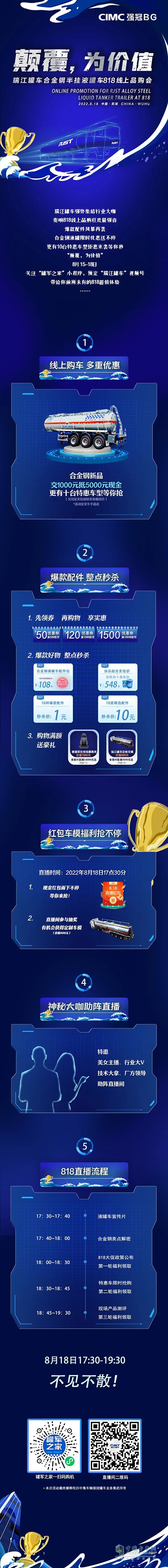 強(qiáng)冠罐車業(yè)務(wù)集團(tuán) 合金鋼液罐 線上品購會