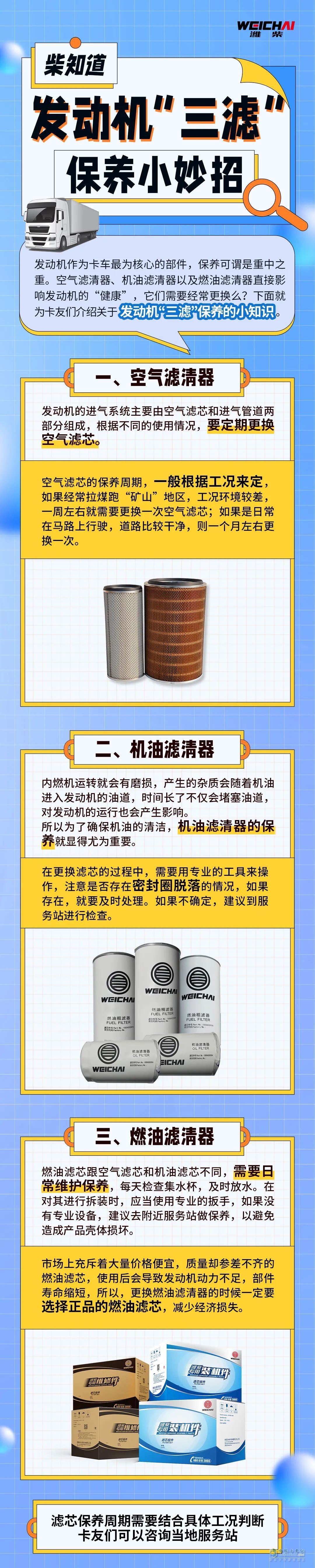 發(fā)動(dòng)機(jī)“三濾”保養(yǎng)，有高招！