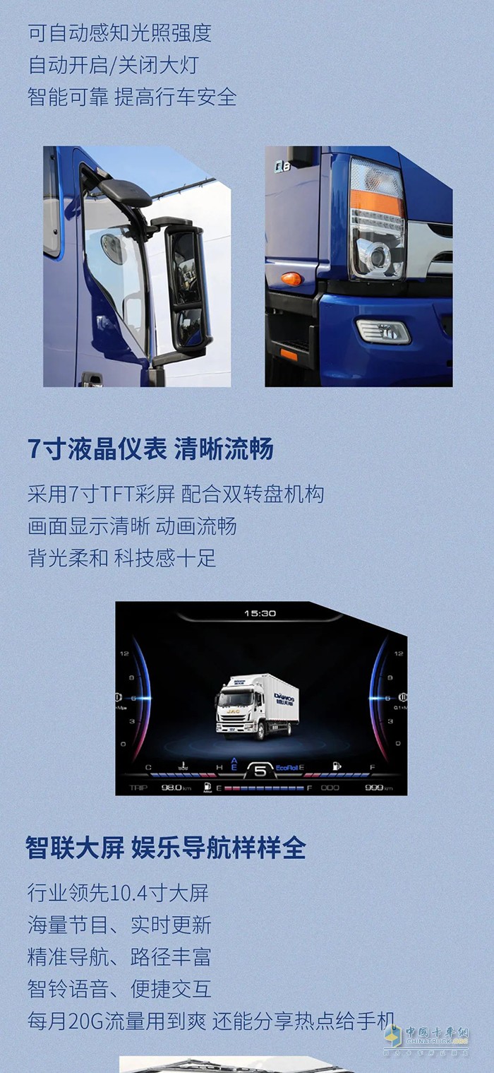江淮1卡德沃斯麥客1號(hào)新年新造型配置豐富、賺錢更輕松！