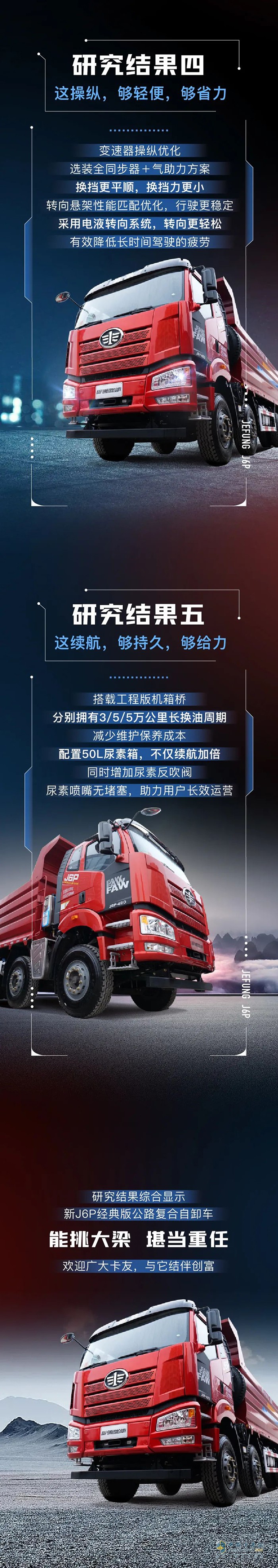 自卸研究報告新鮮出爐 新J6P經(jīng)典版公路復(fù)合自卸車成焦點
