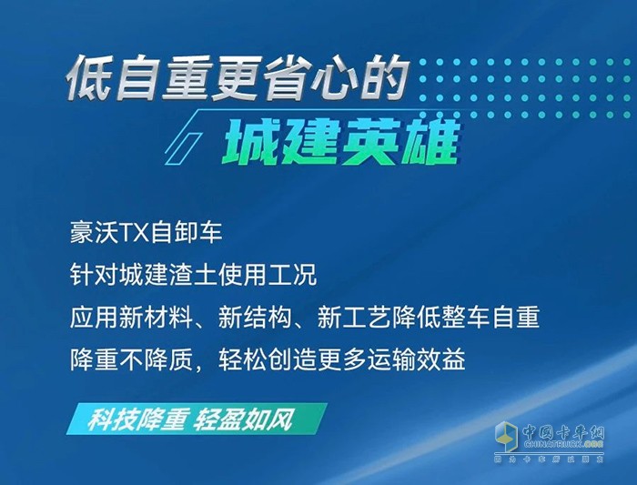 城市煥新季，由我來(lái)助力！豪沃TX自卸車(chē)勇做城建排頭兵！
