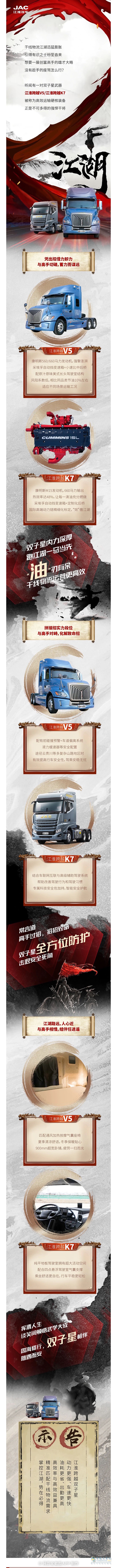 江淮格爾發(fā)長(zhǎng)途運(yùn)輸雙子星，征服干線萬(wàn)里行！