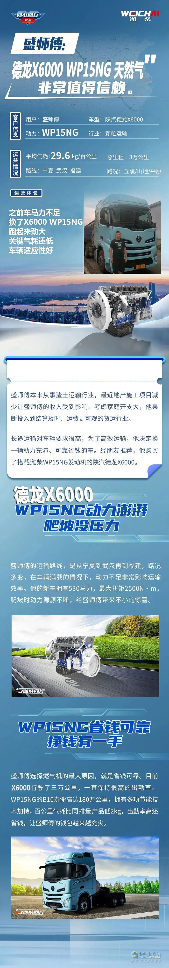 陜汽德龍X6000 WP15NG天然氣，你的信賴首選！