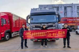 春暉滿載，搶抓開工！江淮重卡全國(guó)火熱交車