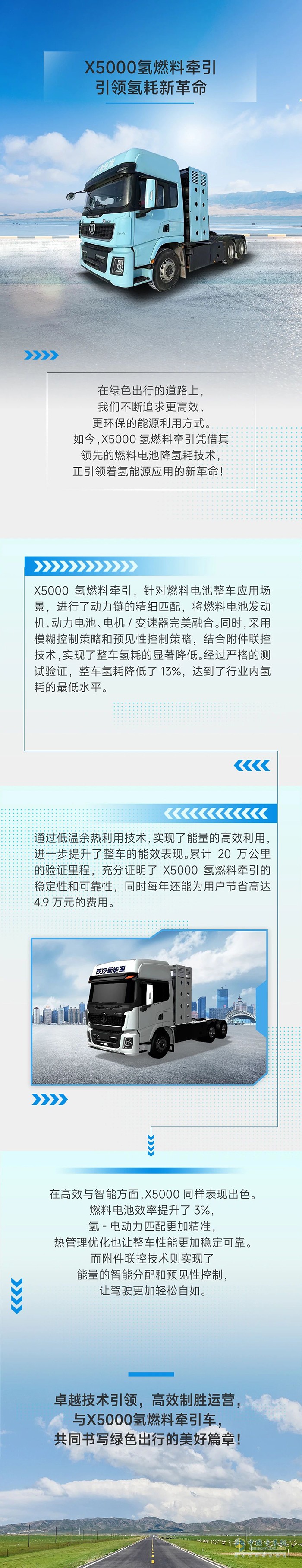 陜汽X5000氫燃料牽引，引領(lǐng)氫耗新革命!