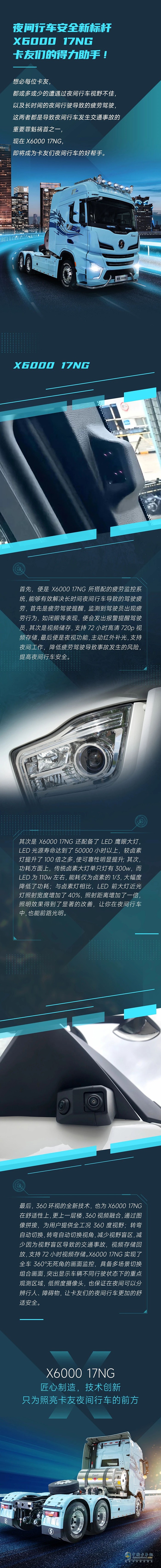 夜間行車安全新標桿，陜汽X6000 17NG，卡友們的得力助手！