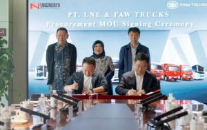 印尼突破！一汽解放與LNE公司簽署1500臺訂單合作備忘錄