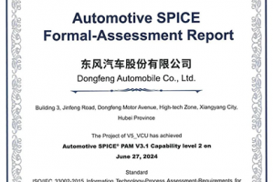 東風(fēng)股份獲得ASPICE CL2級(jí)權(quán)威認(rèn)證