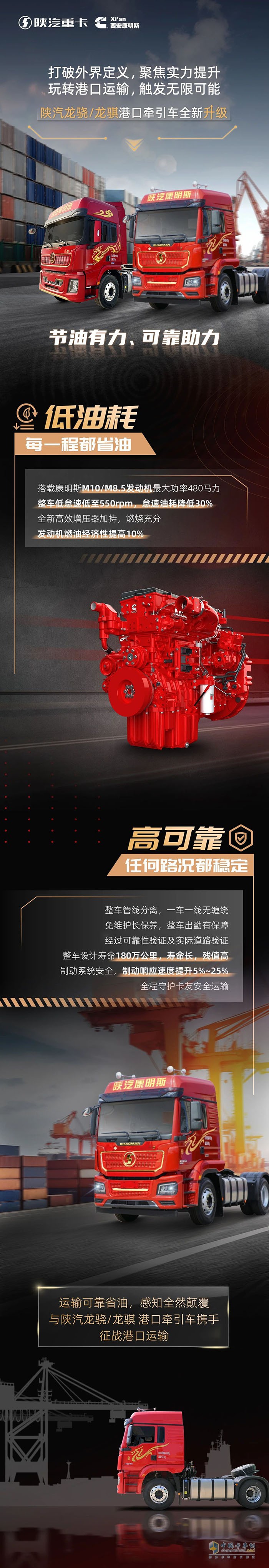 陜汽港口運(yùn)輸雙璧：節(jié)油降本更在行，穩(wěn)健出勤無憂慮