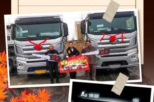 百公里氣耗30.6kg！一汽解放J7 6SX1牽引車(chē)助力董老板笑贏致富之路