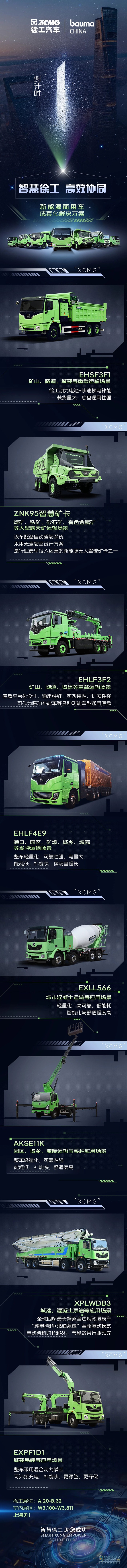 徐工汽車攜八大標(biāo)桿產(chǎn)品閃耀2024上海寶馬展！