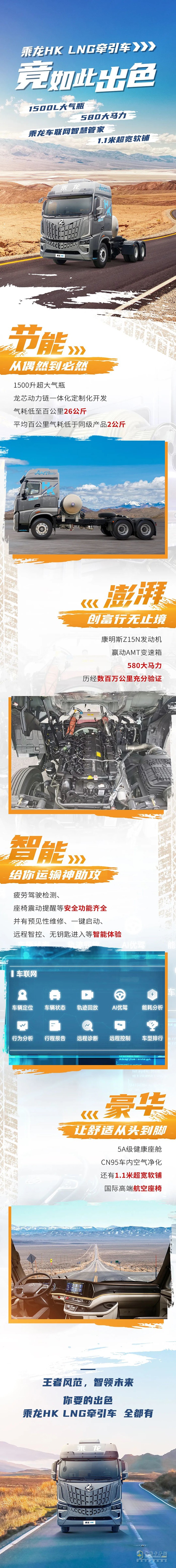 大氣瓶大馬力！乘龍HK LNG牽引車竟如此出色？