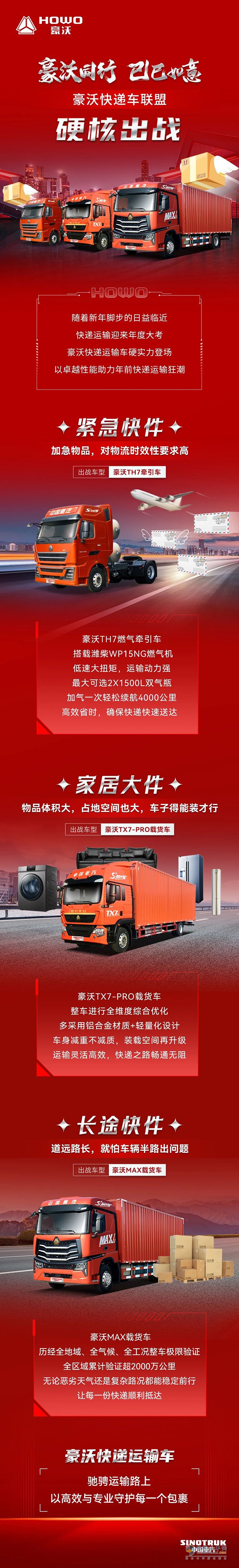 豪沃同行 巳巳如意 豪沃快遞車聯(lián)盟，硬核出戰(zhàn)