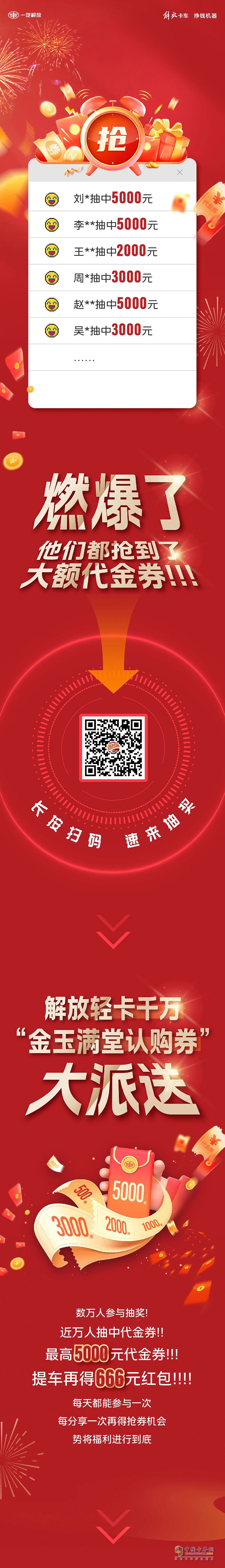 解放輕卡:給“利”！他們都搶到了大額購車券！