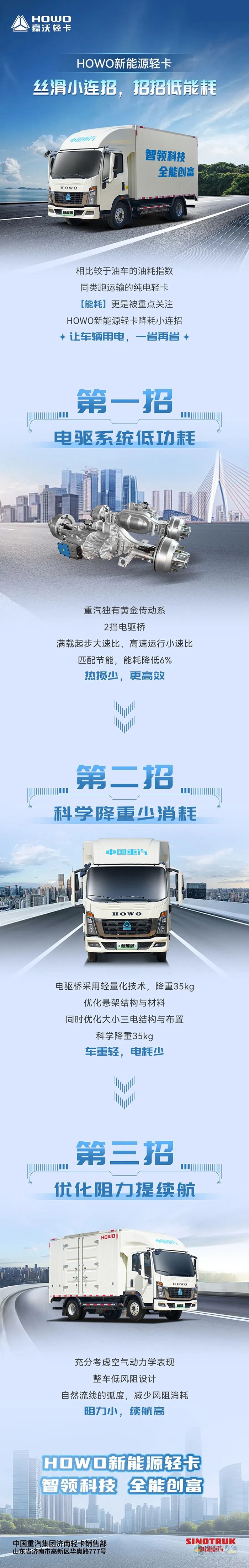 中國重汽HOWO新能源輕卡：絲滑小連招，招招低能耗!