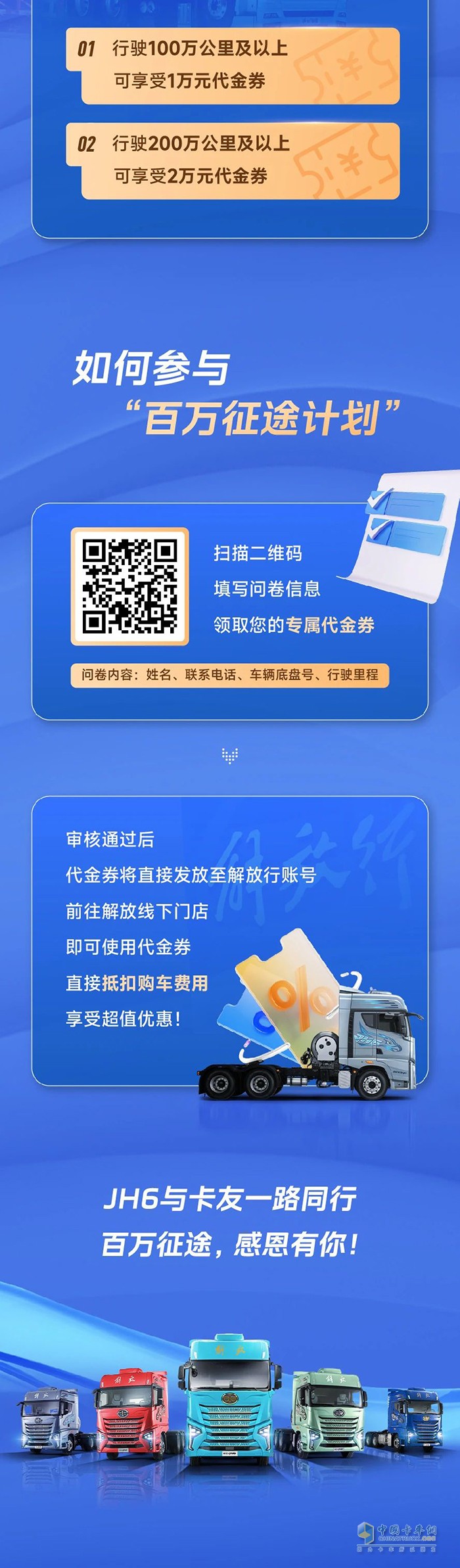 解放青汽JH6老車主有福了！跑夠里程換新車，最高省2萬！
