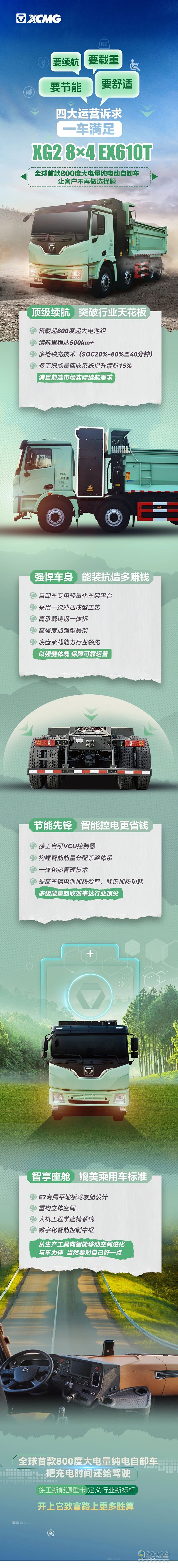 徐工：全球首款800度大電量純電動自卸車