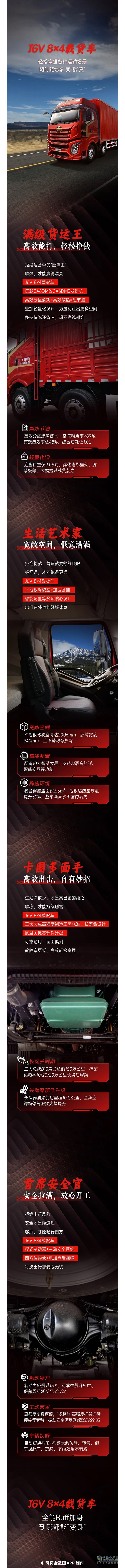 解放卡車：開上J6V，到哪隨“變”!