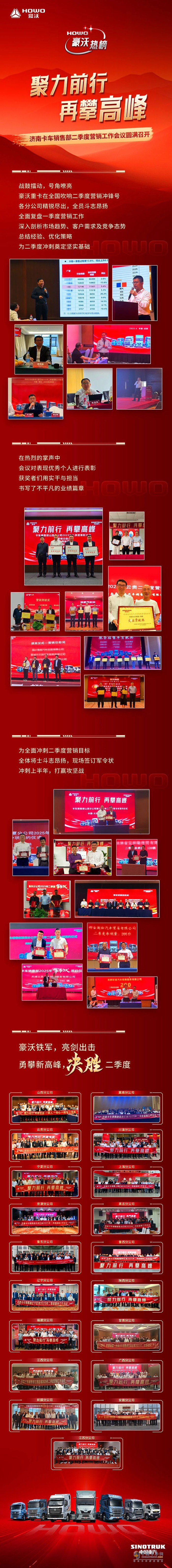 聚力前行 再攀高峰 重汽豪沃濟南卡車銷售部二季度營銷工作會議圓滿召開