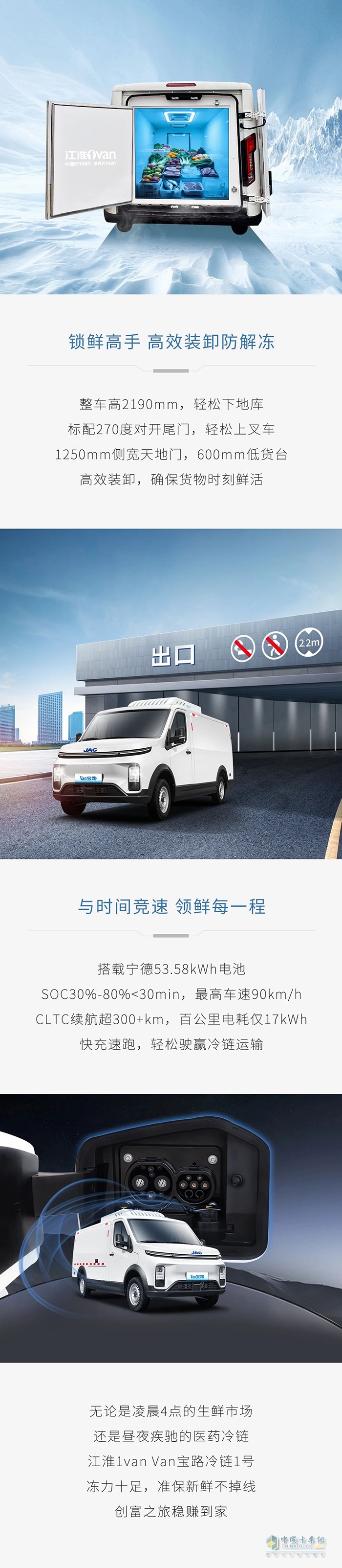 江淮Van寶路冷鏈1號“凍”力全開，新鮮快人一步