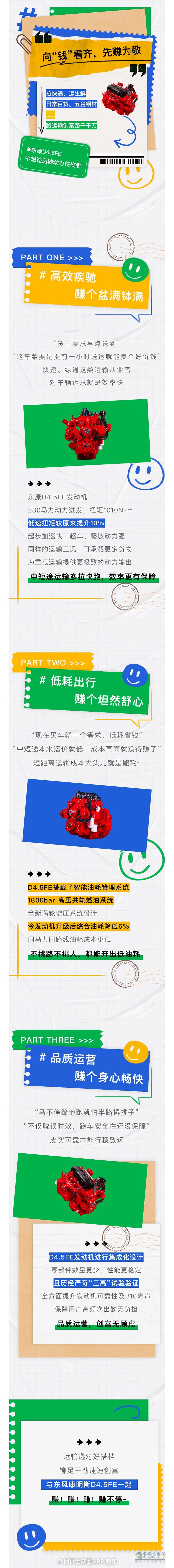 漫漫運輸路速與東風(fēng)康明斯D4.5FE先賺為敬