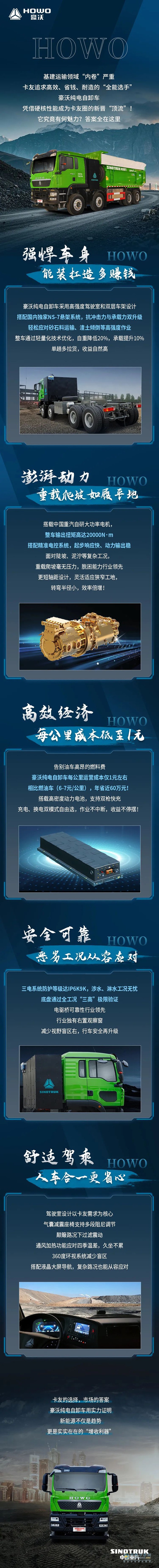 卡友圈新晉“頂流”，中國重汽豪沃新能源自卸車火出圈！