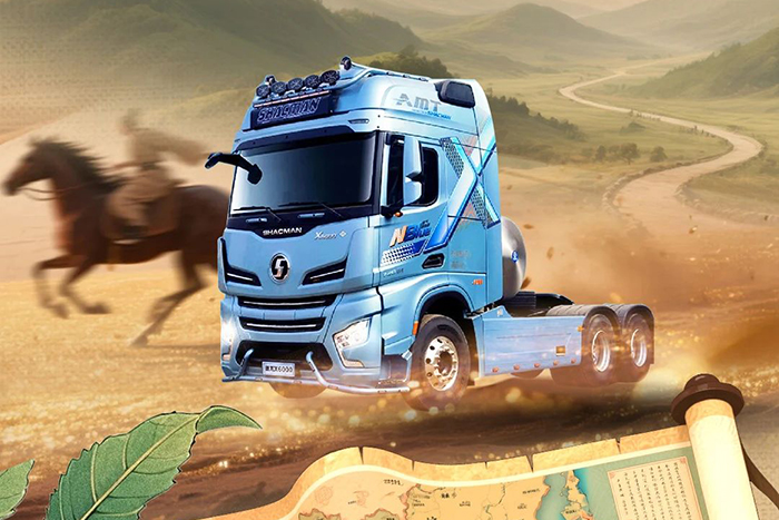 陜汽德龍X6000 720馬力燃氣車，一騎絕塵“荔”運千里
