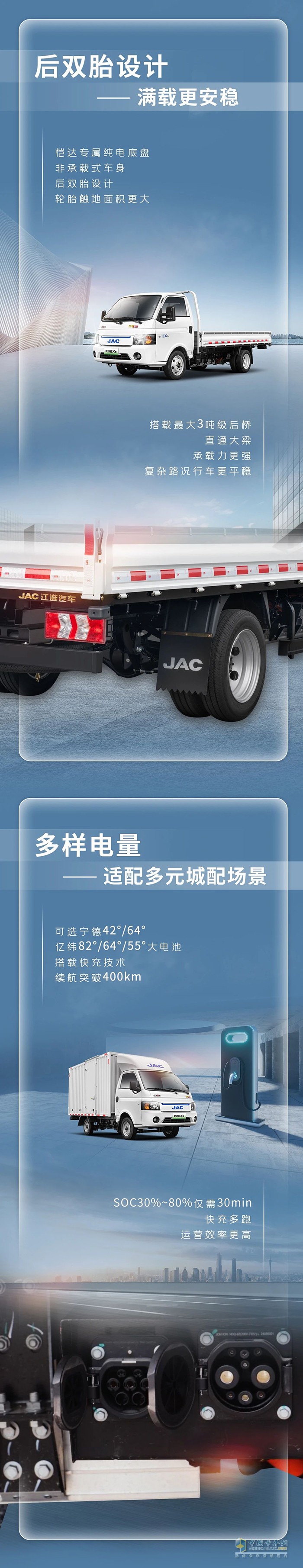 江淮愷達(dá)EX6，中國(guó)后雙胎新能源小卡王中王