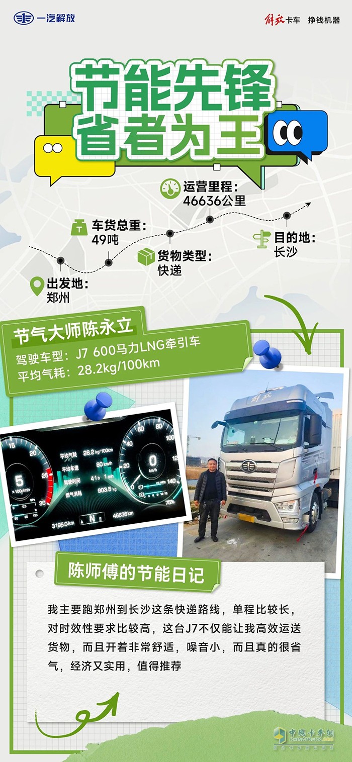 解放J7送快遞，高效又節(jié)氣