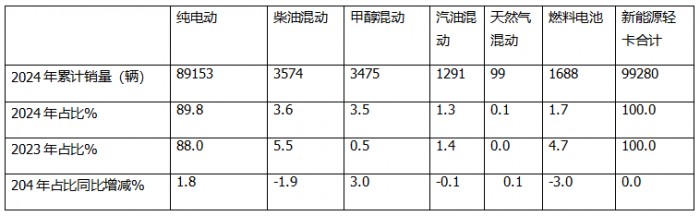 12月新能源輕卡銷13770輛再創(chuàng)新高！ 2024全年累銷9.9萬輛收官