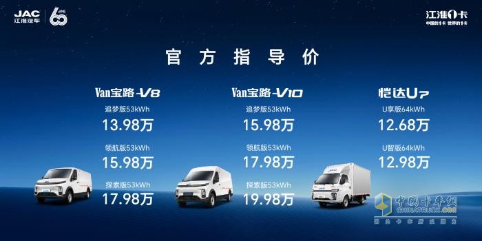 城配雙龍，VAN卡奔騰！江淮1卡Van寶路&愷達(dá)U7羊城上市