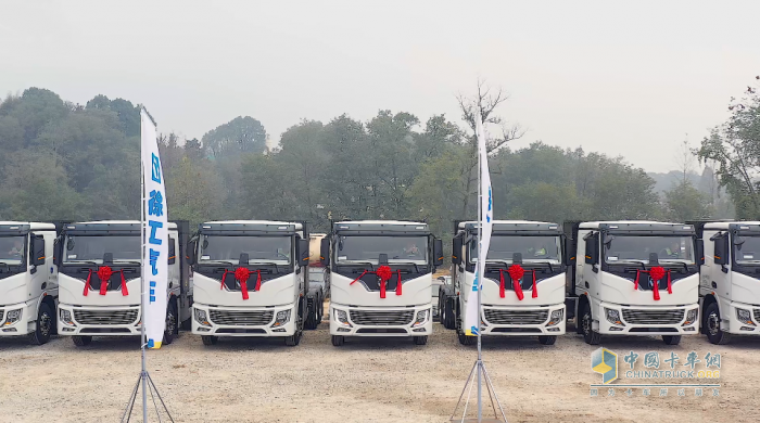 超百臺牽引車交付！徐工新能源助力湖南常德煥新啟程
