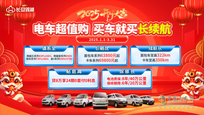 長安跨越2025開門大吉，購車享多重福利！