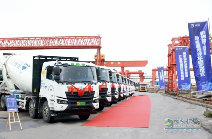 零碳高效漢馬科技M7E純電動(dòng)攪拌車(chē)，綠色創(chuàng)富遙遙領(lǐng)先